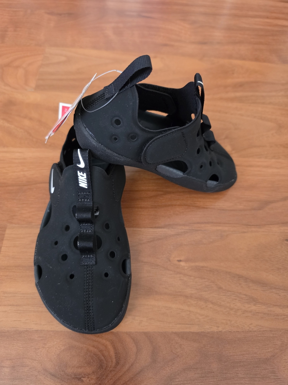 NWT Nike Sunray Protect 4 PS Kids Sandals Black - Size 12